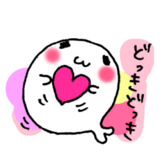 [LINEスタンプ] でへへへアザラシ（すきすきバージョン） 