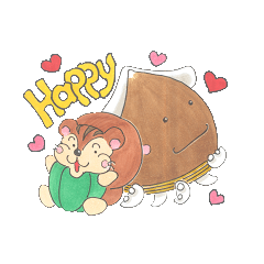 [LINEスタンプ] りすピーマンとイカどんぐり 