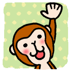 [LINEスタンプ] おどるおサル 