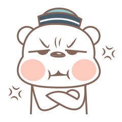 [LINEスタンプ] A Cute white bear 