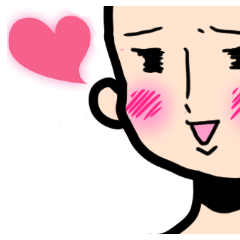 [LINEスタンプ] 半顔さん。 