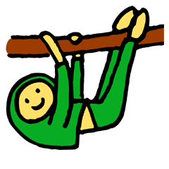 [LINEスタンプ] 人科 ナマケモノ 