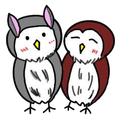 [LINEスタンプ] ふくろうのお友達 