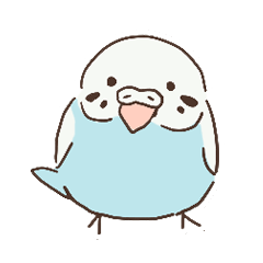 [LINEスタンプ] ちょっぴり無口なインコ 