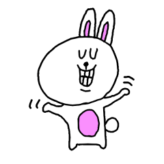 [LINEスタンプ] しゃくれうさぎの日常 
