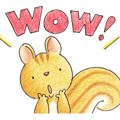 [LINEスタンプ] おっちょこりす君第二弾 