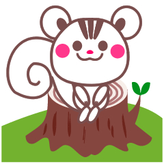 [LINEスタンプ] やさしいメッセージ 〜チョコりすちゃん〜 