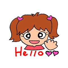 [LINEスタンプ] お返事上手ガール 