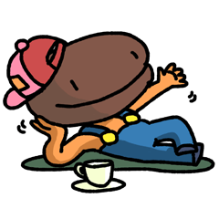 [LINEスタンプ] まめおのカフェ生活 第一弾 fetchpriority=high