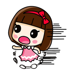 [LINEスタンプ] Cherry Pink (EN) 