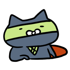 [LINEスタンプ] ねこにんじゃわびすけ 