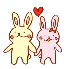 [LINEスタンプ] うさぎのうっぴょんたち 