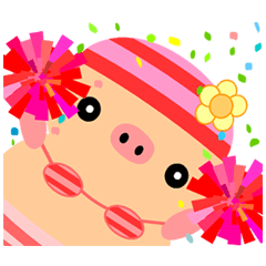 [LINEスタンプ] 子ブタのターヤ