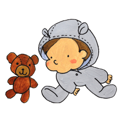 [LINEスタンプ] ほっぺちゃんの毎日 