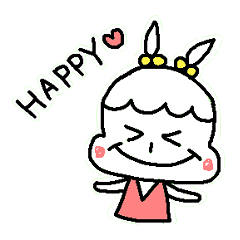 [LINEスタンプ] うさぎむすめ 
