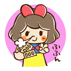 [LINEスタンプ] 白雪ちゃんと幸せの青い鳥。