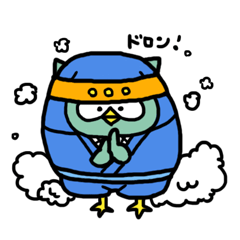 [LINEスタンプ] 変顔ふくろう 