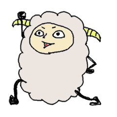 [LINEスタンプ] 目つきの悪い羊スタンプ 