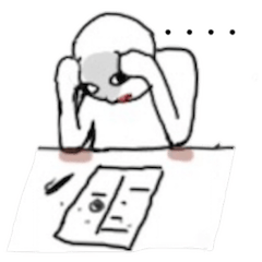 [LINEスタンプ] なんとも言えない表情で。 