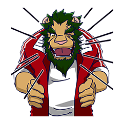 [LINEスタンプ] 吼えろ！熱血ガオ先生！ 