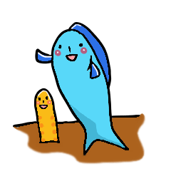 [LINEスタンプ] さかなとチンアナゴの毎日 