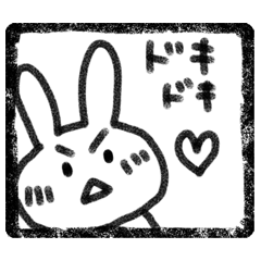 [LINEスタンプ] 判子風うさぎスタンプ 