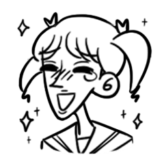 [LINEスタンプ] Notice me, Senpai 