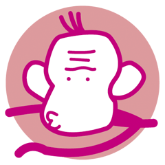 [LINEスタンプ] ふうせんさる 