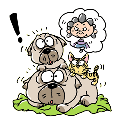 [LINEスタンプ] パグと子供達のファンタジーワールドPART3 