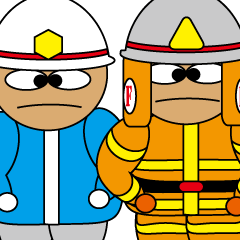 [LINEスタンプ] ファイアーファイター ＆ パラメディック 