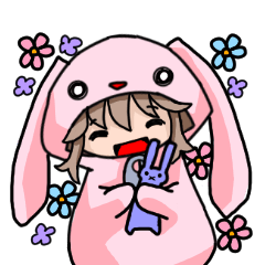 [LINEスタンプ] 全力！女子力！！きぐるみ少女 