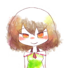 [LINEスタンプ] 困り顔が多めの女の子 