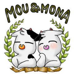 [LINEスタンプ] モウ ＆ モナ vol.5 