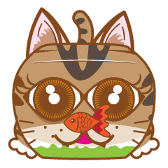 [LINEスタンプ] ミニモ猫 ：かわいい猫の絵文字 