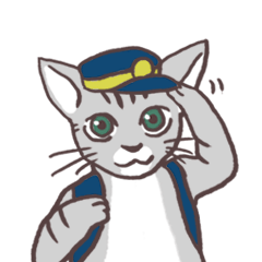 [LINEスタンプ] すこしばかり丁寧に話す猫と、その表情 