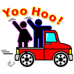 [LINEスタンプ] Blueman ＆ Pinkgirl couple story 