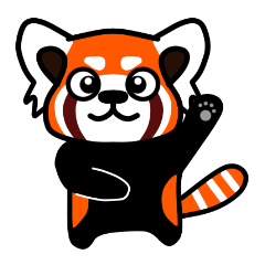 [LINEスタンプ] よろしく！アカパンダ 