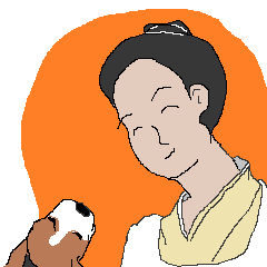[LINEスタンプ] mom with baron 