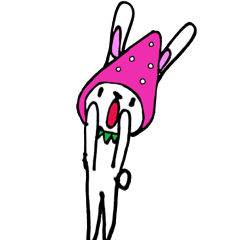 [LINEスタンプ] 苺うさぎ 