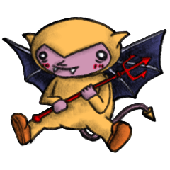 [LINEスタンプ] イエローデビル 