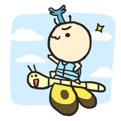 [LINEスタンプ] Ball Head Beetle 
