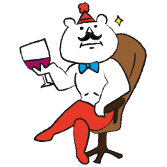[LINEスタンプ] 筋肉質なくま 