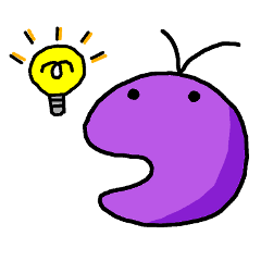 [LINEスタンプ] パープル君 