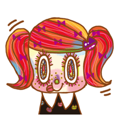 [LINEスタンプ] カラフルKawaii乙女チックスタンプ 