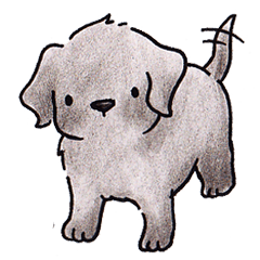 [LINEスタンプ] 黒ラブのチェリー 