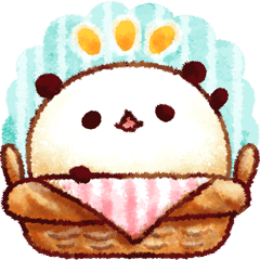 [LINEスタンプ] 白パンぱんだ 