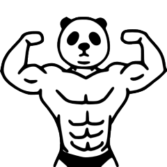 [LINEスタンプ] パンダビルダー 