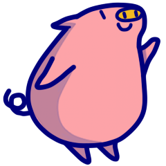 [LINEスタンプ] まるまるぶたさん 