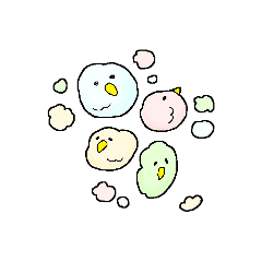 [LINEスタンプ] ゆるぽわ鳥 
