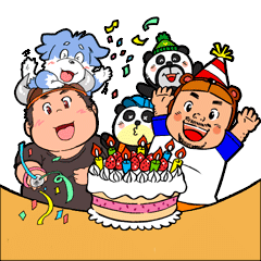 [LINEスタンプ] クマッチとバイキング君 